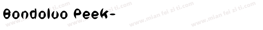 Bondoluo Peek字体转换